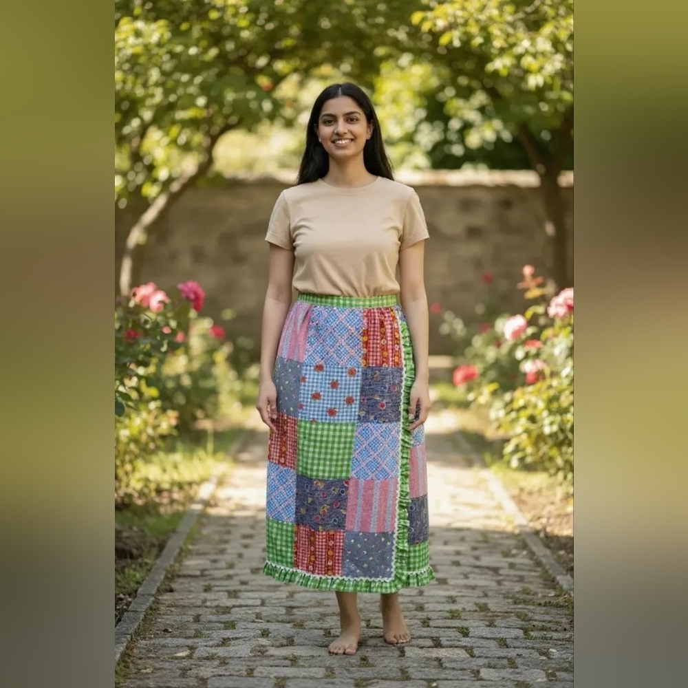 Mountain Artisans Patchwork Quilt Maxi Wrap Maxi … - image 2